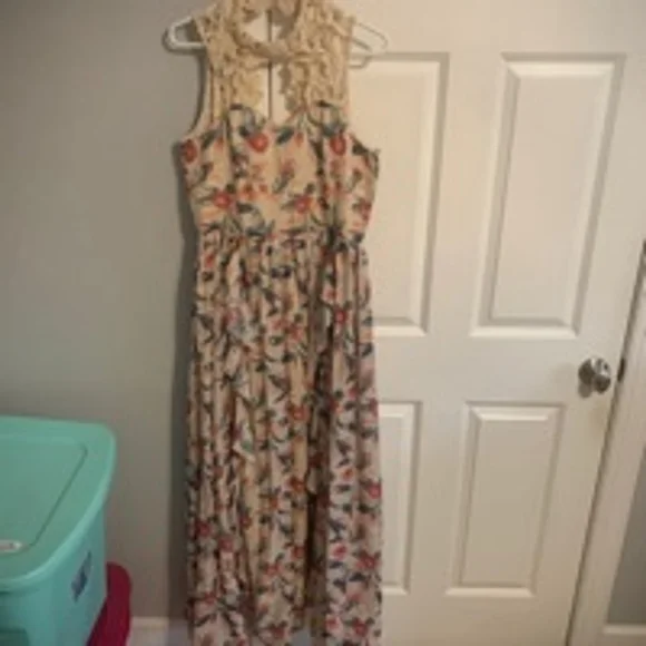 Joyfolie Floral Maxi Dress Size L - Picture 4 of 5